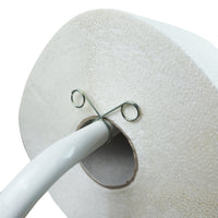 Tecnokit porta rotolo industriale alto da pavimento per bobine di carta da cm 29, misure dispenser 80x40x42 cm, posizione alta della bobina