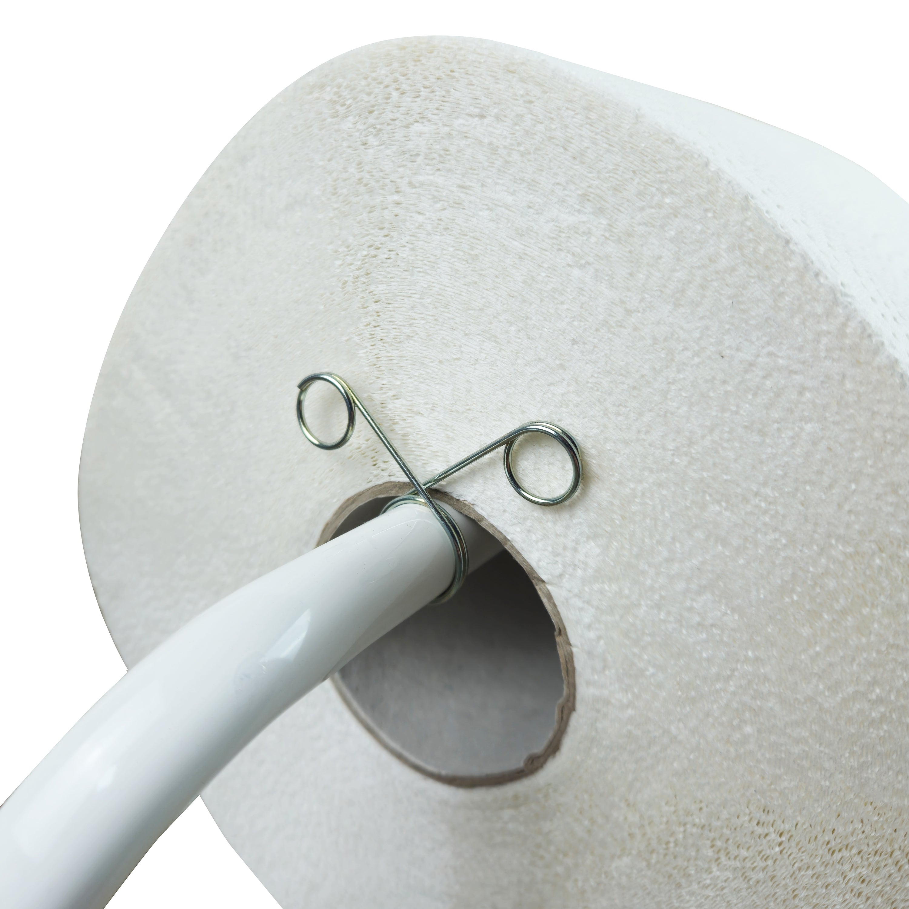 Tecnokit porta rotolo industriale alto da pavimento per bobine di carta da cm 29, misure dispenser 80x40x42 cm, posizione alta della bobina