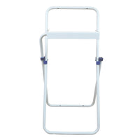 Tecnokit porta rotolo industriale alto da pavimento per bobine di carta da cm 29, misure dispenser 80x40x42 cm, posizione alta della bobina