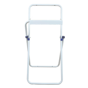 Tecnokit porta rotolo industriale alto da pavimento per bobine di carta da cm 29, misure dispenser 80x40x42 cm, posizione alta della bobina