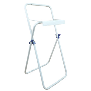 Tecnokit porta rotolo industriale alto da pavimento per bobine di carta da cm 29, misure dispenser 80x40x42 cm, posizione alta della bobina