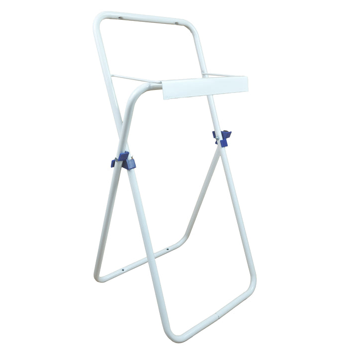 Tecnokit porta rotolo industriale alto da pavimento per bobine di carta da cm 29, misure dispenser 80x40x42 cm, posizione alta della bobina