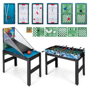 Set da tavolo da gioco combo 15-in-1, Kit di combinazione basket e calcetto con hockey biliardo ping pong bowling-Stanza dei giochi