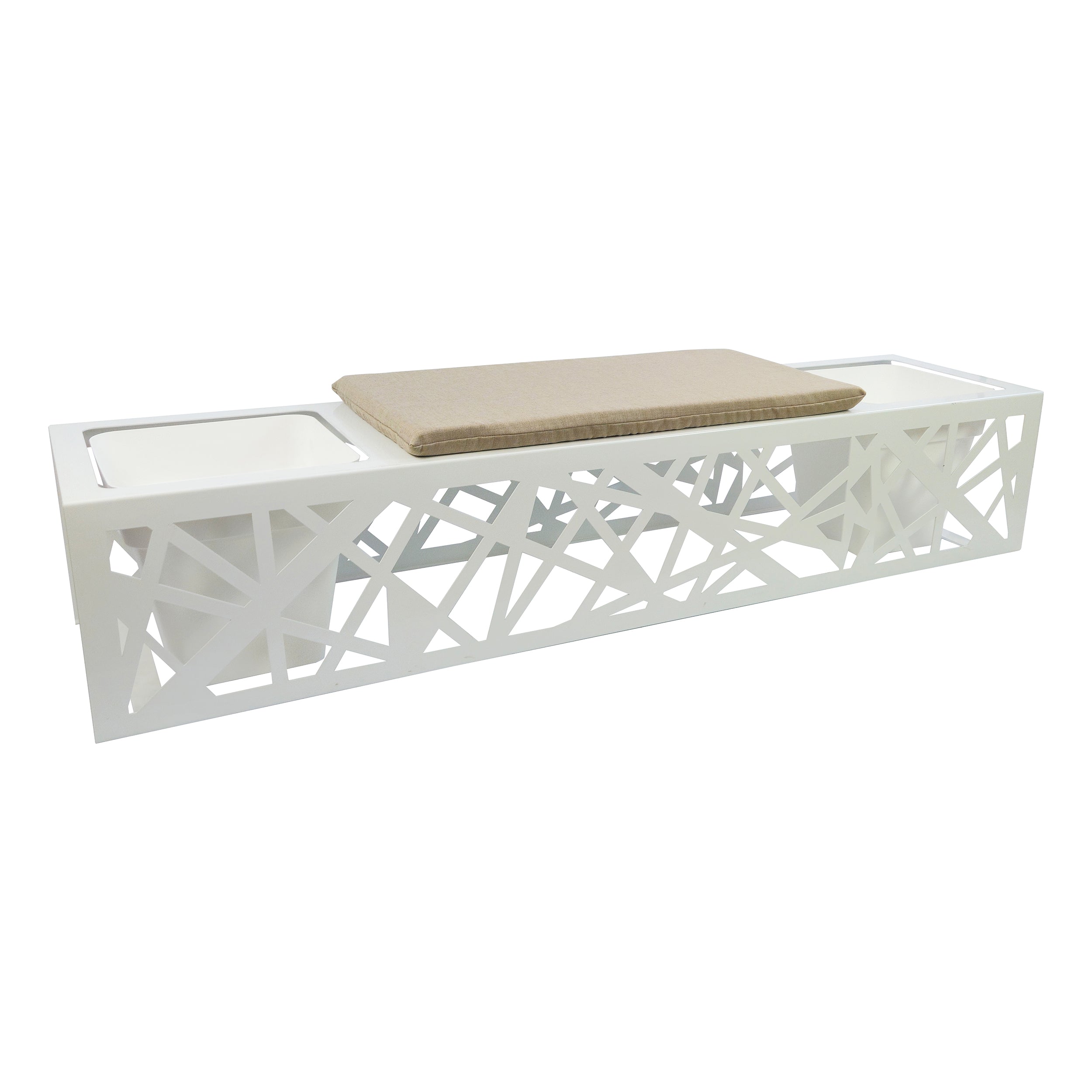 Panca Porta Vasi in metallo Goot cm 150x50x40