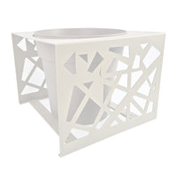 Porta vasi arredo giardino in metallo cm 60x60x40h