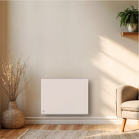 Radiatore elettrico fisso con inerzia a secco ceramica + pellicola 1000W FREYA orizzontale bianco