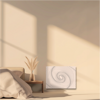 Radiatore elettrico fisso connesso WIFI con inerzia ceramica a secco 1000W ARIANE CONNECT orizzontale bianco