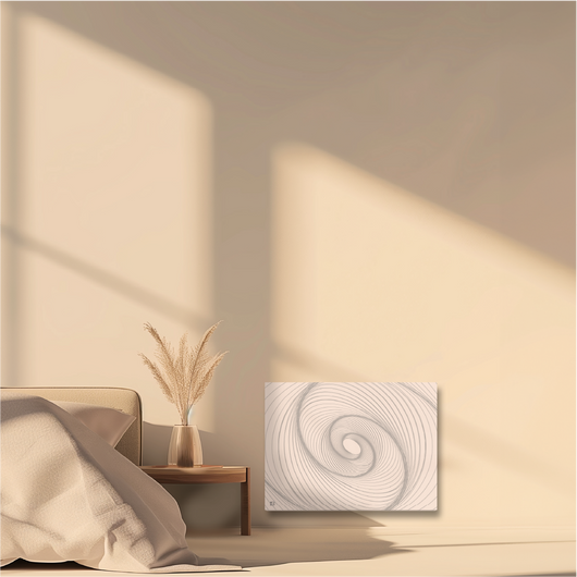 Radiatore elettrico fisso connesso WIFI con inerzia ceramica a secco 1000W ARIANE CONNECT orizzontale bianco