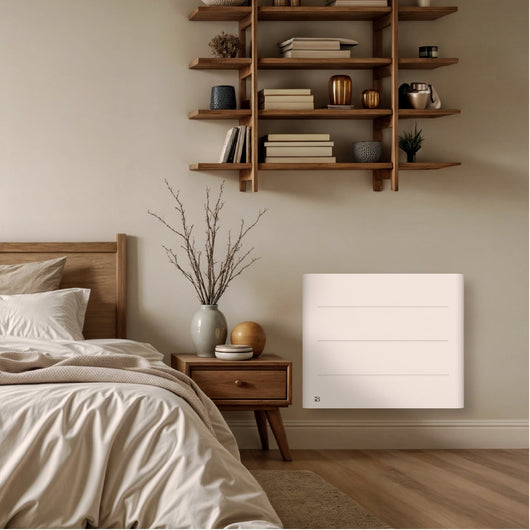 Radiatore elettrico fisso ad inerzia ceramica a secco 1000W TANIN orizzontale bianco