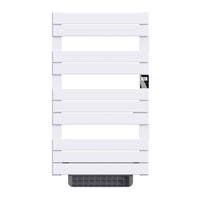 Scaldasalviette elettrico senza liquidi con soffiante 500W+1000W H.108,4xL60cm HANAE bianco