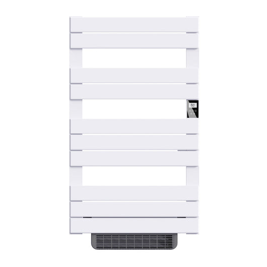 Scaldasalviette elettrico senza liquidi con soffiante 500W+1000W H.108,4xL60cm HANAE bianco