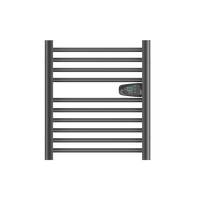 Scaldasalviette elettrico senza fluido Besther HESTIA nero 300W, H.62xL.54cm