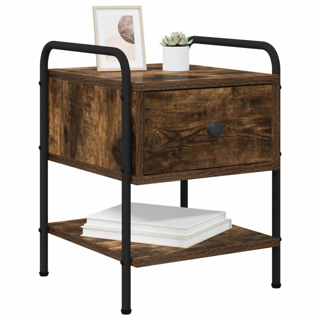 Armadio da Notte Rovere Fumo 35 x 36,5 x 47 cm 8007663