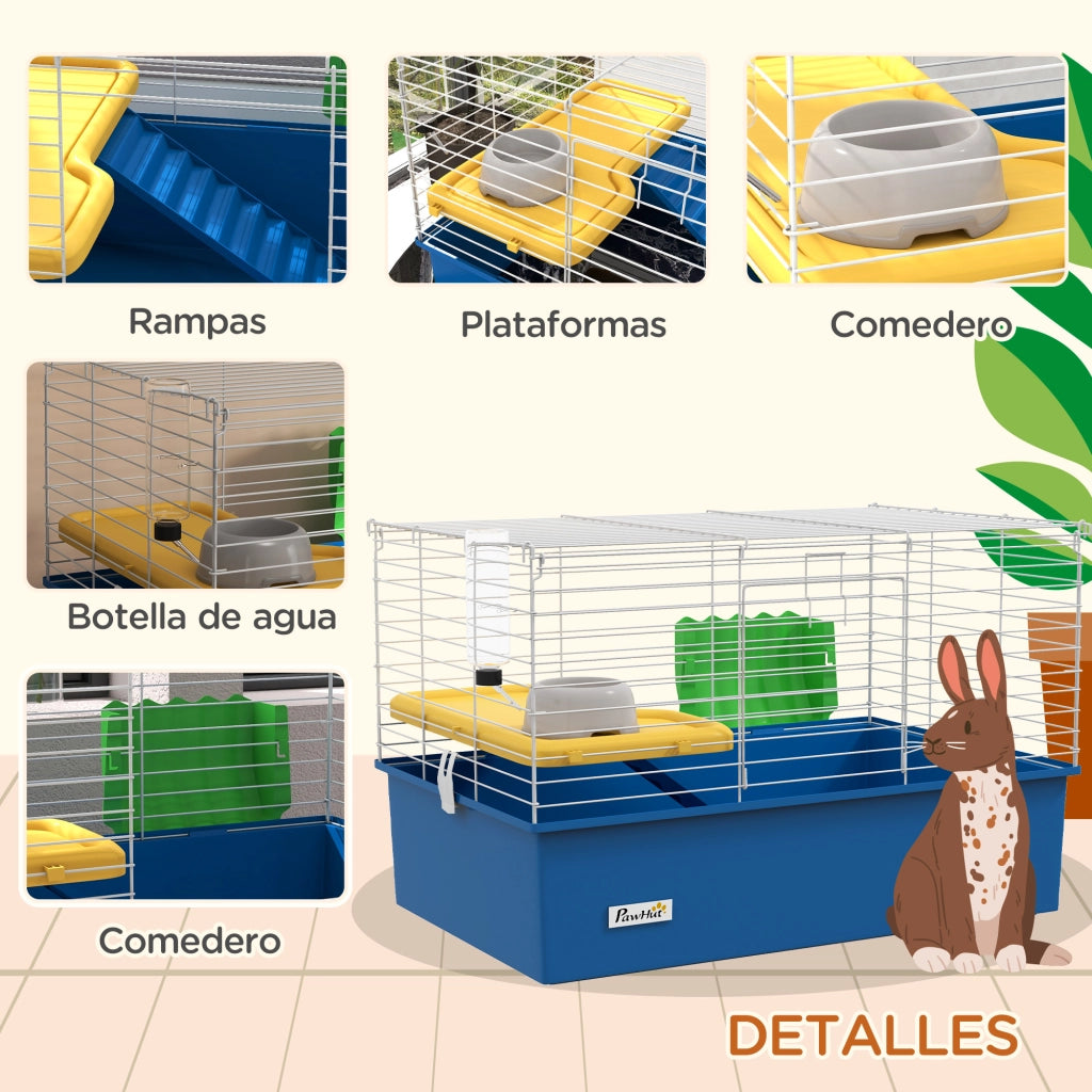 Recinto per Animali Domestici ¨C zephmum ¨C Blu 71x46x47 cm