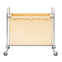 Carrello portabiancheria con ruote (250 litri, 4 ruote in gomma scorrevole, 2 ruote con freno di stazionamento, borsa trolley in poliuretano) 14_0004375