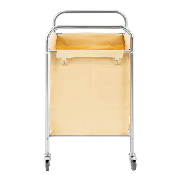 Carrello portabiancheria con ruote (250 litri, 4 ruote in gomma scorrevole, 2 ruote con freno di stazionamento, borsa trolley in poliuretano) 14_0004375