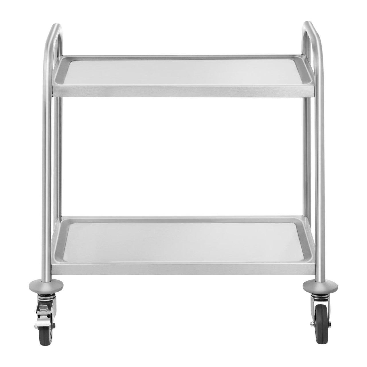 Carrello di servizio - 2 ripiani - fino a 150 kg acciaio 14_0000931