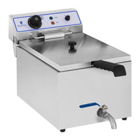 Friggitrice elettrica professionale da ristorante 1 x 17 litri adatta al pesce 14_0001778