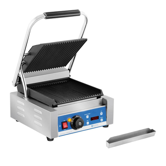 Panini maker in acciaio inox ghisa smaltata timer rigato 1800 watt 14_0002325