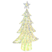 Albero di Natale | Decorazioni natalizie con 160 LED Bianco caldo 150 cm PET