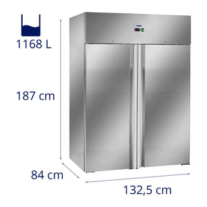 Frigo professionale due porte - 1168 litri inox silver 14_0005329