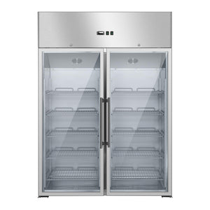 Frigorifero gourmet con due ante in vetro frigorifero professionale - 984 litri 14_0005330