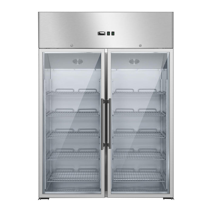 Frigorifero gourmet con due ante in vetro frigorifero professionale - 984 litri 14_0005330