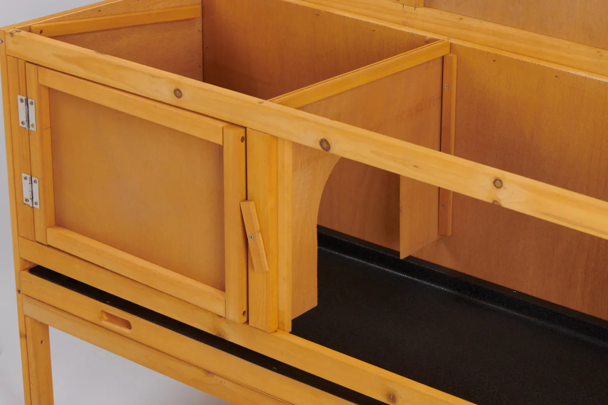 Conigliera piccola casa per animali 116 x 66 x 45 cm