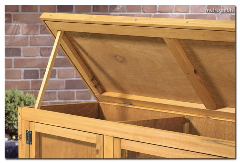 Conigliera piccola casa per animali 116 x 66 x 45 cm