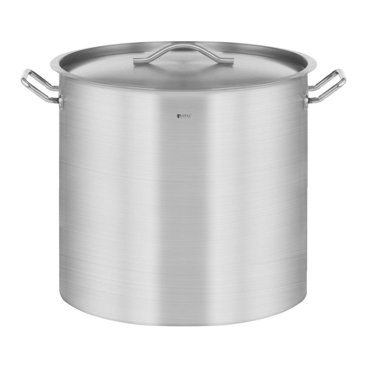 Pentola a induzione con fondo triplo sandwich 71 litri spessore fondo 6 mm acciaio inox 14_0000842