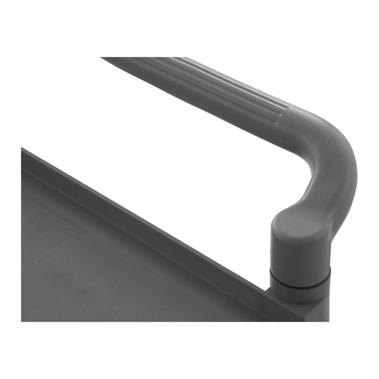 Carrello servizio cucina 3 vassoi su ruote - 63 x 40 cm - 90 kg - Nero 14_0000940