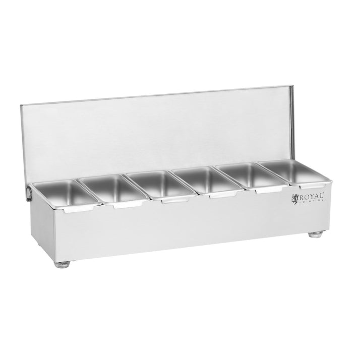Espositore contenitori 6 x 450 ml acciaio inox 14_0004199