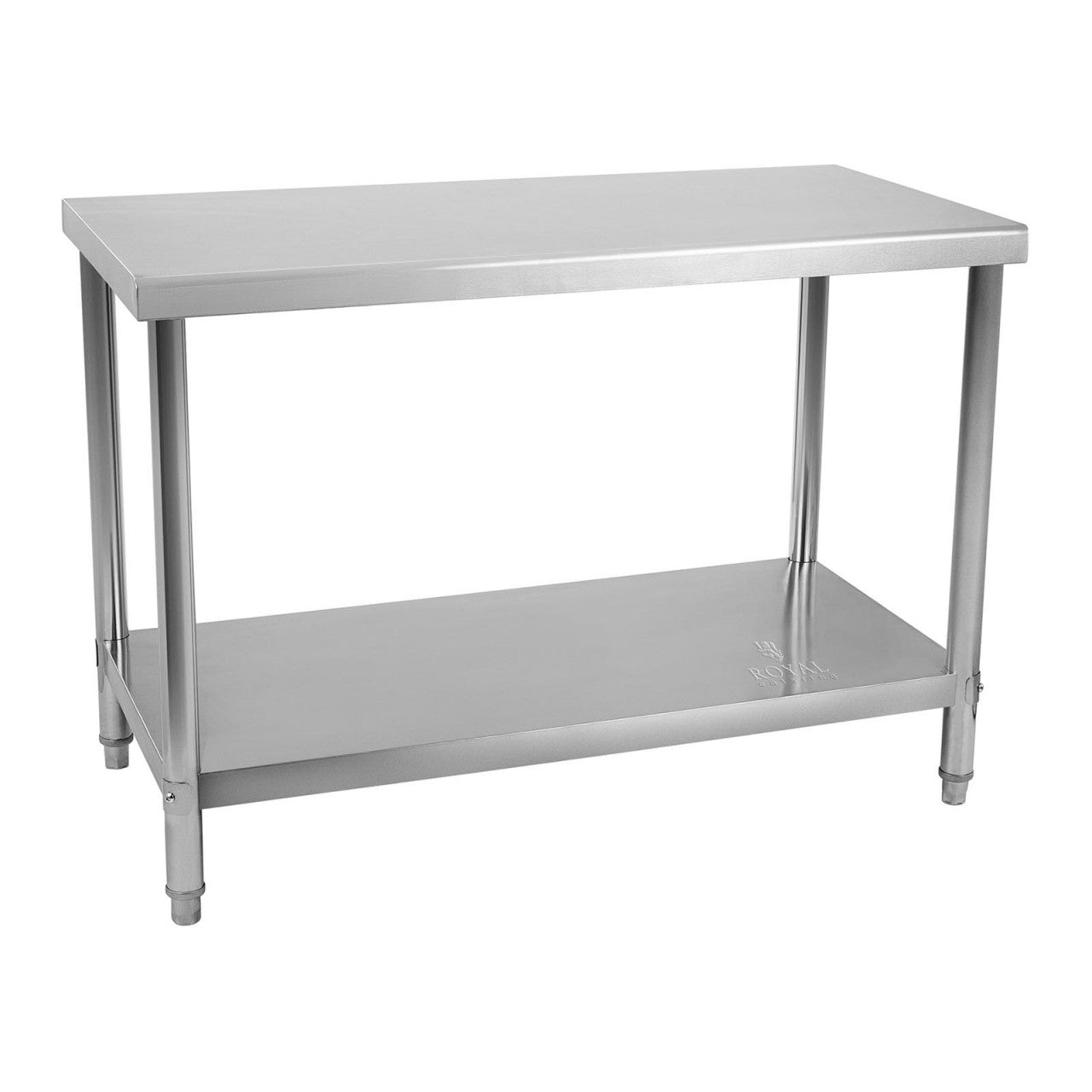Tavolo da lavoro cucina professionale 120 x 70 cm portata 115 kg inox 14_0003683