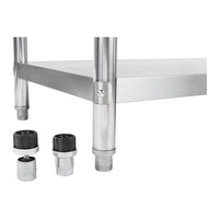 Tavolo da lavoro cucina professionale acciaio inox 100 x 60 cm 90 kg 14_0003673