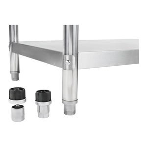 Tavolo da lavoro cucina professionale acciaio inox 100 x 60 cm 90 kg 14_0003673