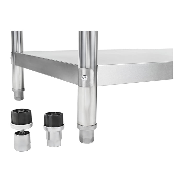 Tavolo da lavoro cucina professionale acciaio inox 100 x 60 cm 90 kg 14_0003673