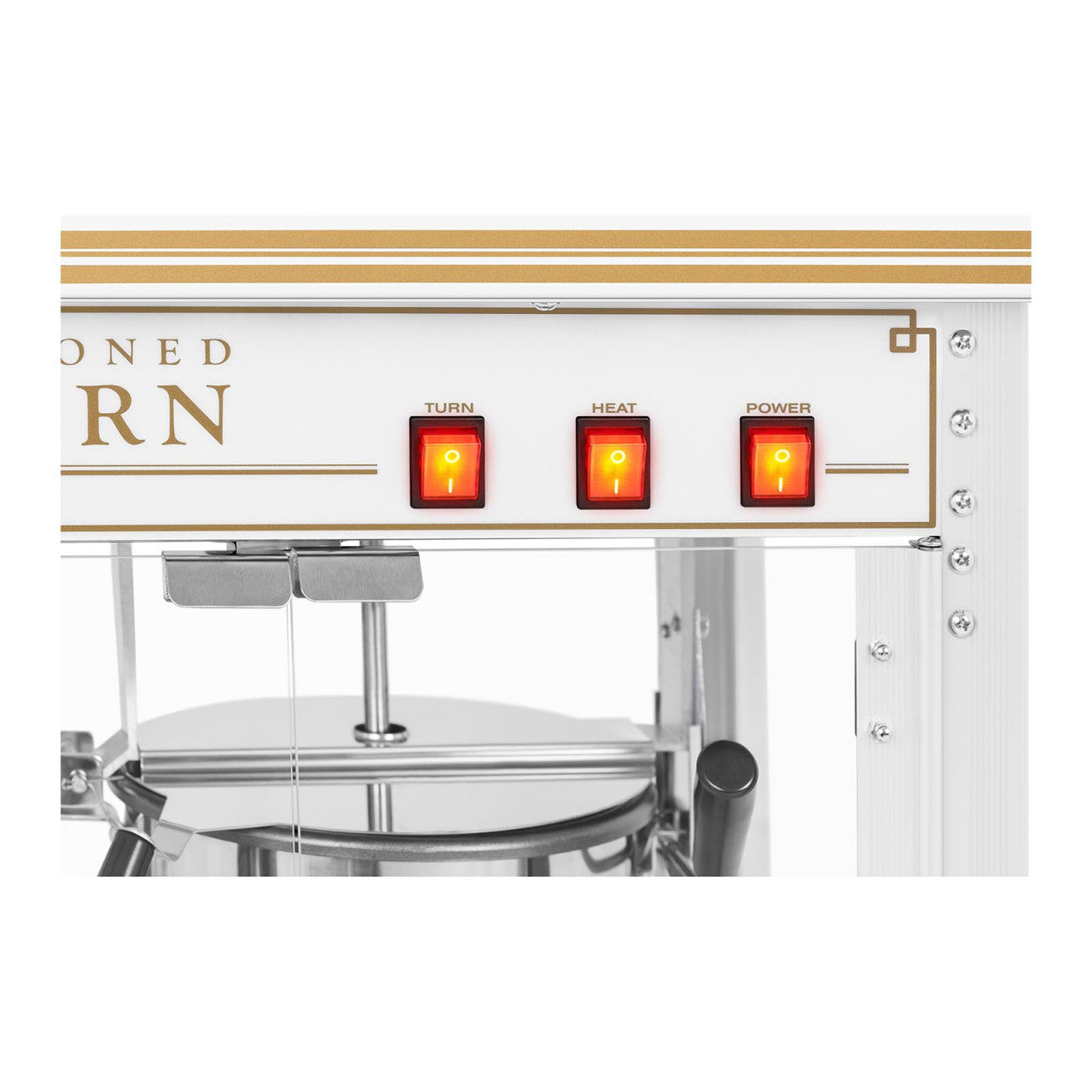 Macchina per popcorn bianca e oro 14_0002330