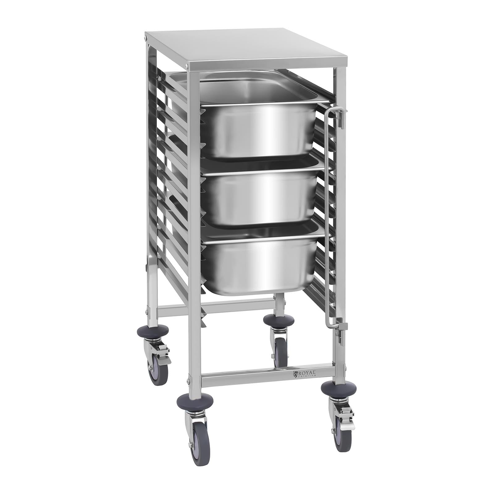 Carrello porta teglie GN professionale a 7 guide, acciaio inox 14_0005062
