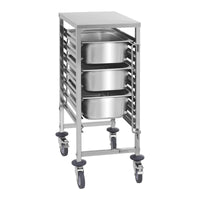 Carrello porta teglie GN professionale a 7 guide, acciaio inox 14_0005062