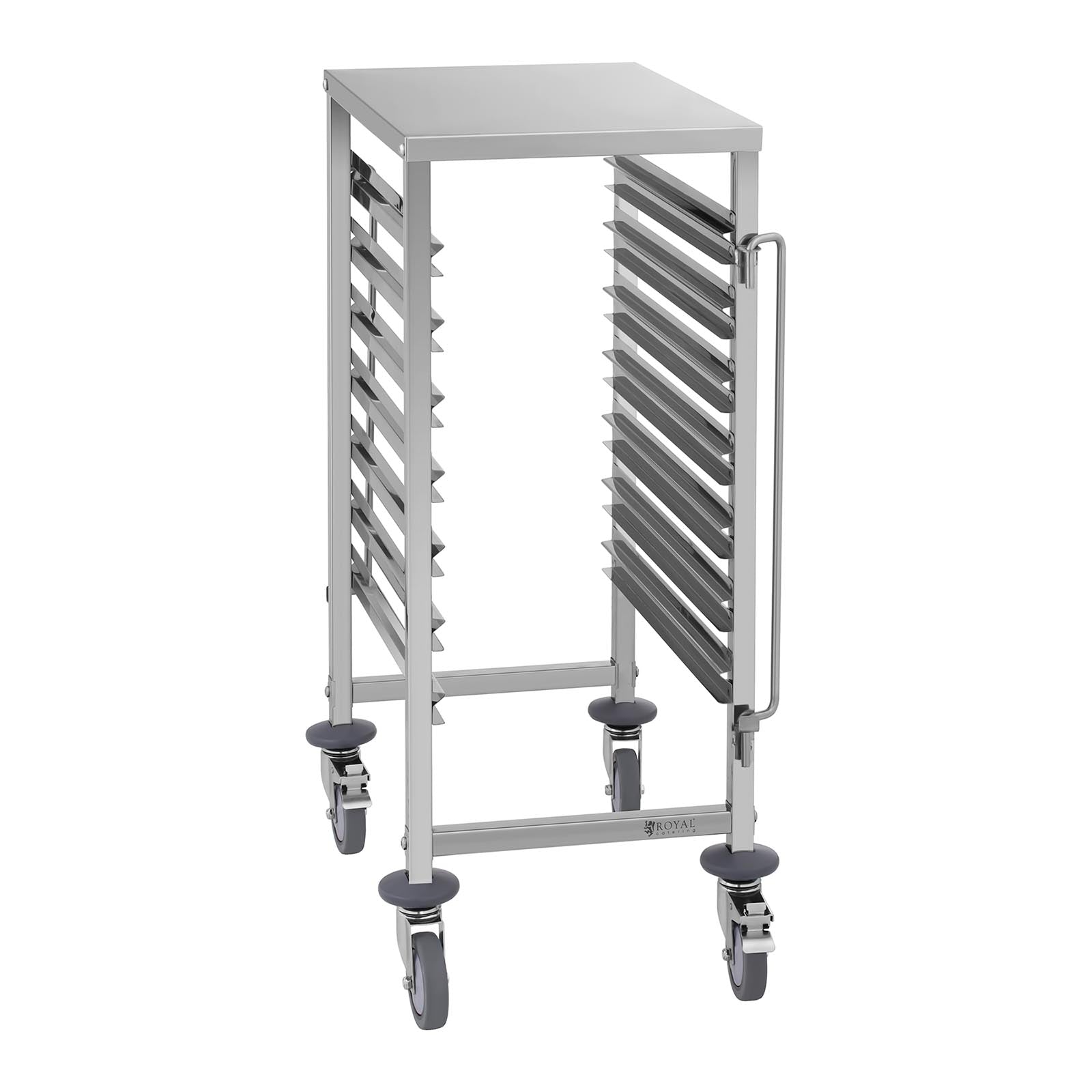 Carrello porta teglie GN professionale a 7 guide, acciaio inox 14_0005062