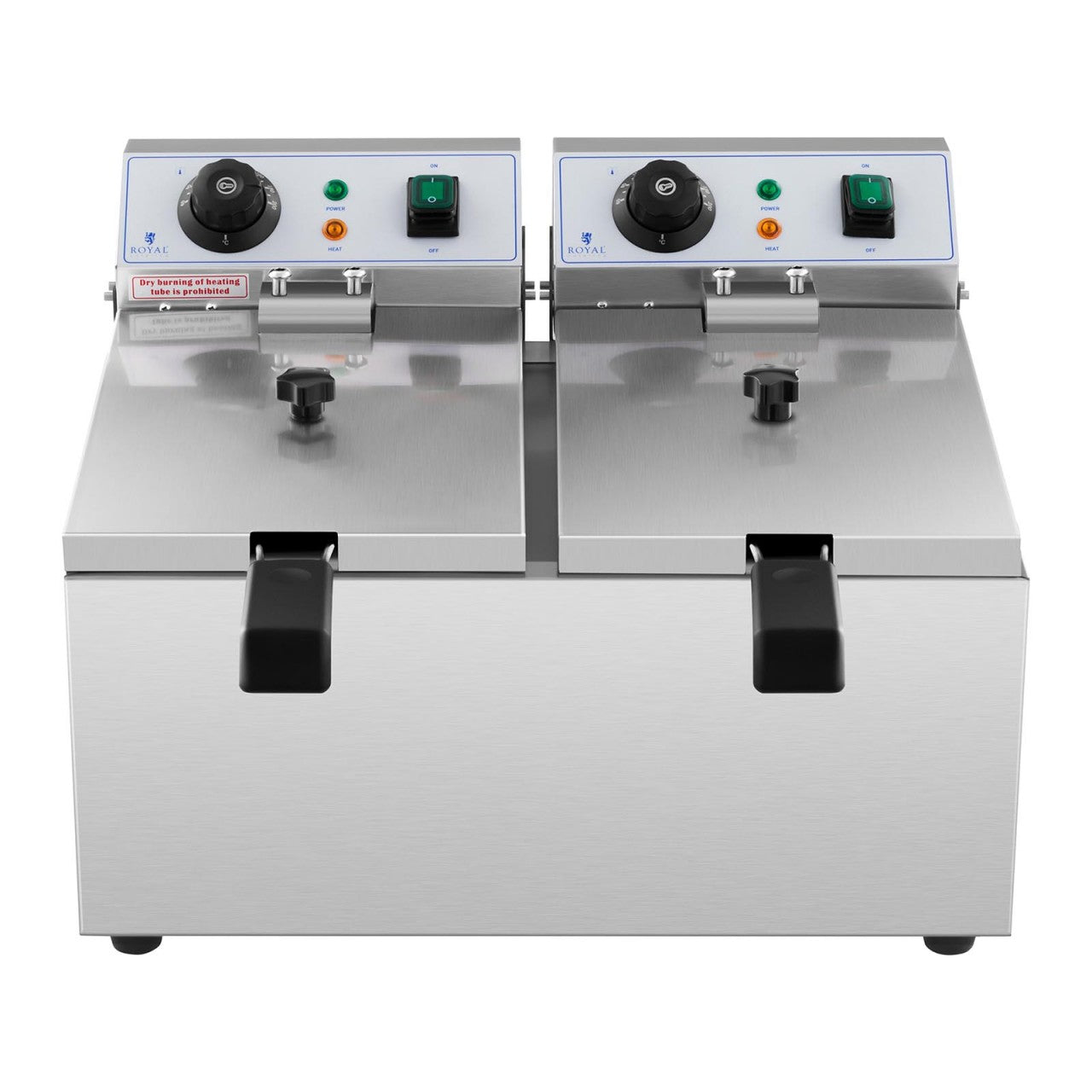 Friggitrice elettrica professionale ristorante 2 x 8 litri 230 volt 14_0001793