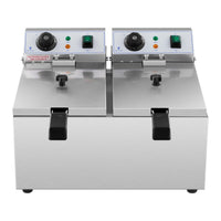 Friggitrice elettrica professionale ristorante 2 x 8 litri 230 volt 14_0001793