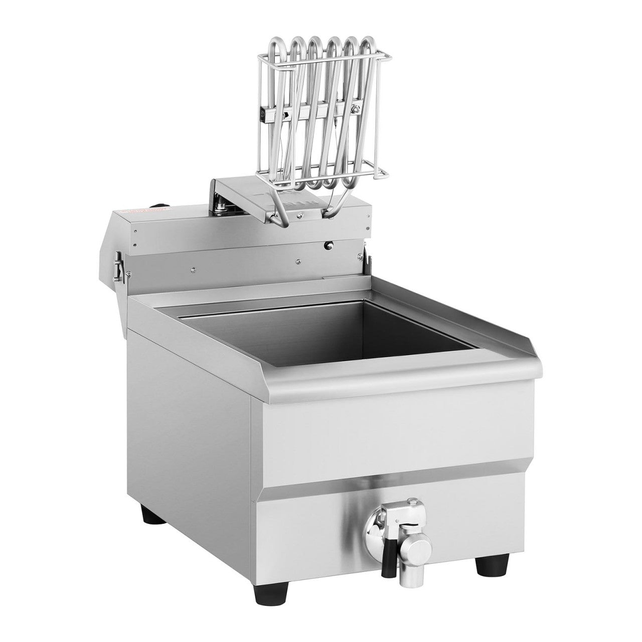 Friggitrice elettrica professionale da ristorante 10 litri con rubinetto di scarico 14_0001780