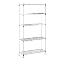 Scaffale professionale per garage e officina 35 x 90 x 180 cm 150 kg metallo grigio 14_0001536