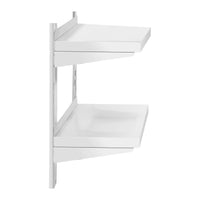 Mensola professionale da parete con 2 ripiani in acciaio inox - 30 x 60 cm 14_0001550