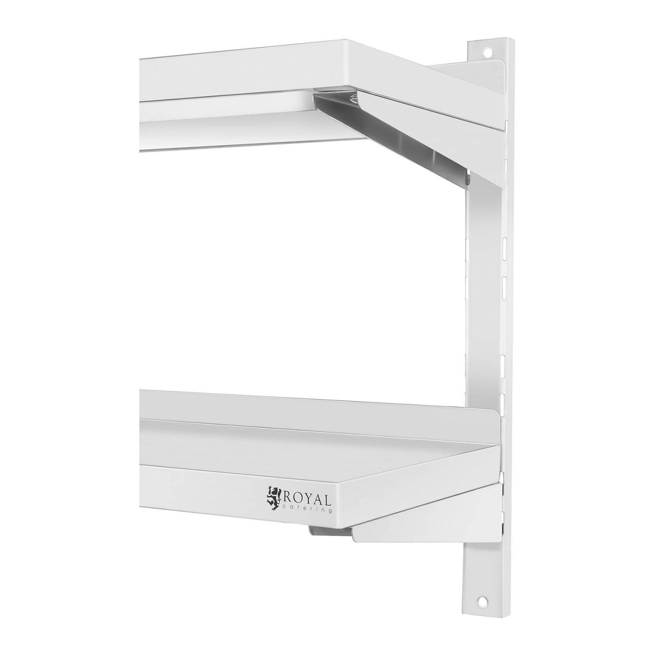 Mensola professionale da parete in acciaio inox - 2 ripiani - 30 x 100 cm 14_0001548