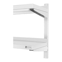Mensola professionale da parete in acciaio inox 2 ripiani 40 x 100 cm 14_0001551