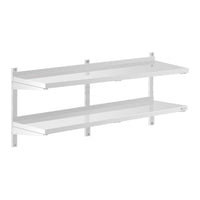 Mensola da parete professionale - 2 ripiani - 40 x 140 cm 14_0001553