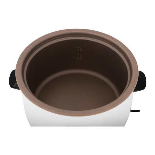 Pentola a pressione per riso 2.950 Watt Recipiente in acciaio inox da 10 litri con manico in plastica Incl. misurino e cucchiaio per riso 14_0008096