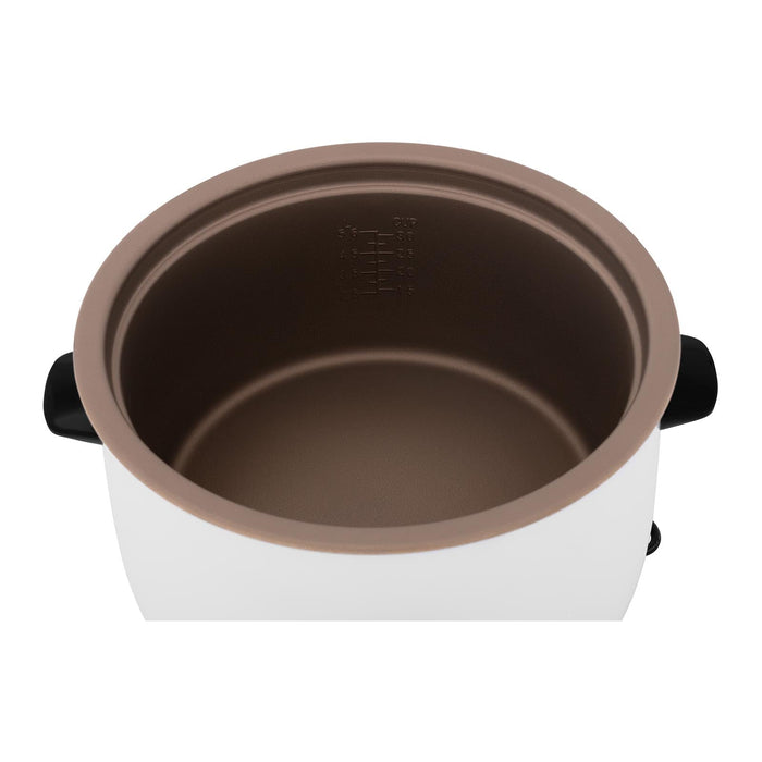 Cuociriso a vapore cuociriso elettrico 1950 watt 13 litri corpo in acciaio inox serbatoio in alluminio antiaderente misurino e cucchiaio 14_0003947